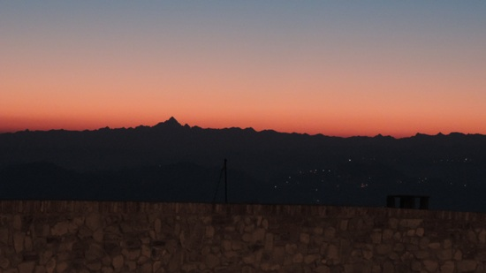 Il Monviso da Piazza Surbone (Alfredo Frixa)