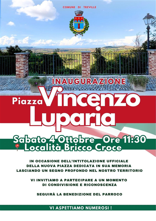 Inaugurazione Piazza Luparia